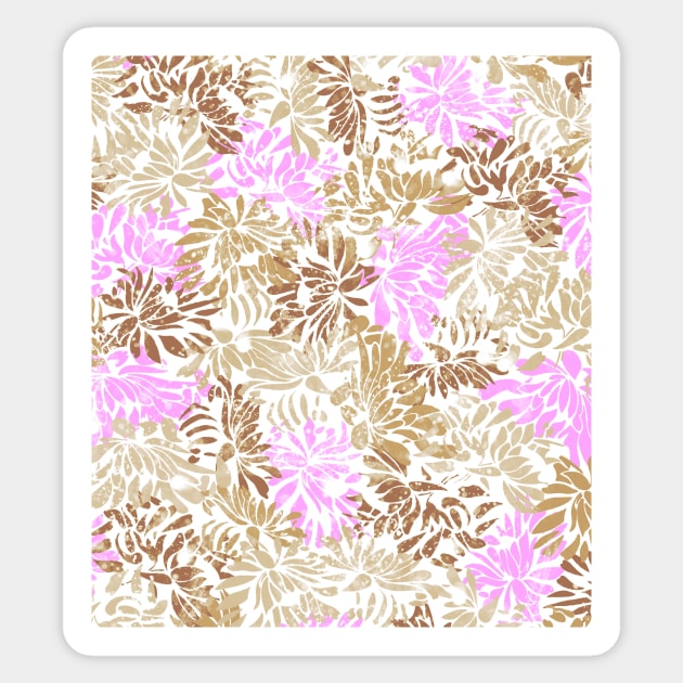 Pastel colored floral leaf pattern Sticker by rlatnwls